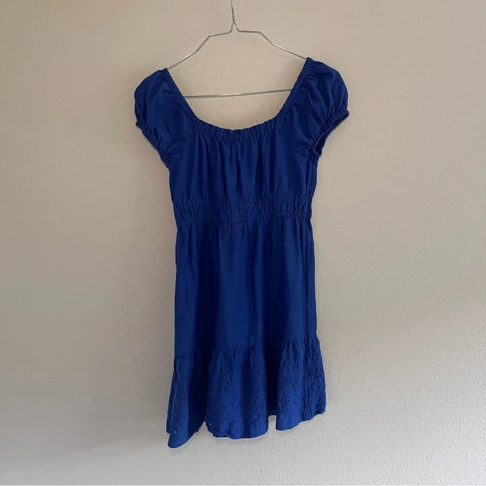 Old Navy • Blue Dress‎ with Eyelet Detail